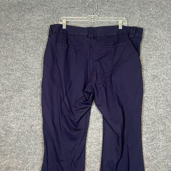 Studio By Torrid Pants Womens 22 Blue Stretch Pull On Flare Leg Chinos Plus Size - Picture 9 of 9